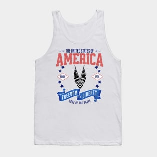 Patriotic United States Flag for Freedom and Liberty Tank Top